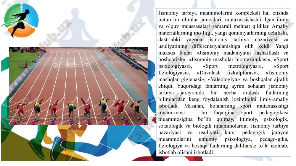 zda oldingi avlodlar, ota-buvalarimiz, ilgari davrda ham o’zbekiston xalqi tarixida o’zligini namoyon etib kelgan. nomi tarix saxifalarida zarxal harflar bilan yozilgan vatanparvar, jismonan baquvvat qahramonlarimiz el yurt shonshuxrati uchun, o’z xalqining yuzini erga qaratmay baxodirlik namunalarini ko’rsatib kelganlar. paxlavon maxmud, maxmud tarobiy, paxlavon muxammad, alpomish, amir temurlar el yurtimiz faxri hisoblanadi. buyuk soxibqiron amir temur kuchli shaxmatchi va chavandoz, yoyandoz hamda polvon bo’lganligi to’g’risida tarixiy asarlarda yozilgan. o’sha davrda amir temur qo’shinida har bir navkar “mingaskar” degan sport turi bilan shug’ullanganini aytib o’tadi. 2006 yil 1-chorak mobaynida o’zbekiston respublikasi madaniyat va sport ishlari vazirligi o’zbekiston respublikasining «jismoniy tarbiya va sport to’g’risida»gi qonun, o’zbekiston respublikasi prezidenti farmonlari, vazirlar mahkamasining qarorlari «homiylar va shifokorlar yili» davlat dasturi tadbirlarini bajarishga asosiy e’tibor qaratdi. o’zbekiston respublikasi vazirlar maxkamasi tomonidan tasdiqlangan 2006 yil ommaviy sport tadbirlarining taqvim rejasiga binoan faqat joriy yilning 1-choragida sportchilarimiz 39 xalqaro musobaqalarda ishtirok etdilar, hamda 89 ta respublika musobaqalari va …