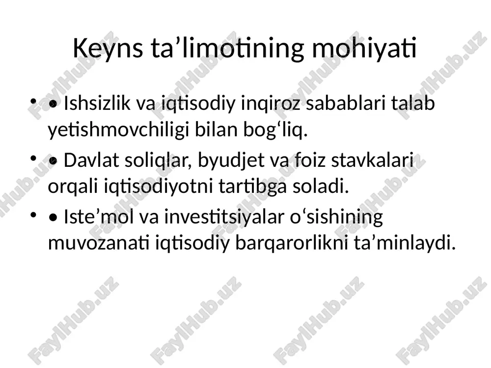 keyns ta'limotining hozirgi davrdagi ahamiyati - Page 4