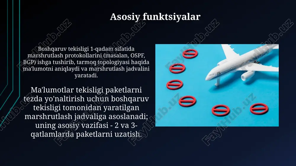 boshqaruv maydoni (control plane va data plane) o‘rtasidagi asosiy farqlar - Page 4