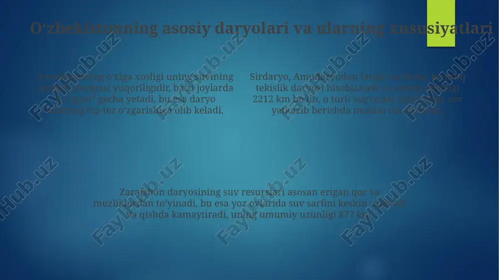 õzbekistonda daryolarning tentirab oqishi - Page 4