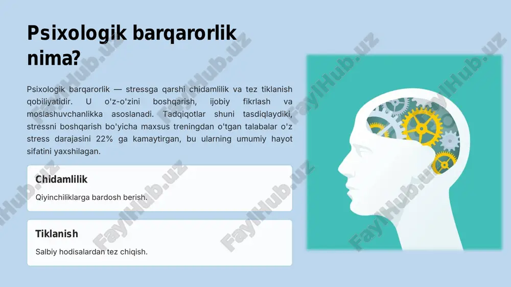 psixologik barqarorlik va stressni boshqarish - Page 4