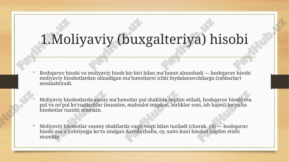 boshqaruv hisobining boshqa hisob turlari bilan bog‘liqligi va farqlari - Page 4