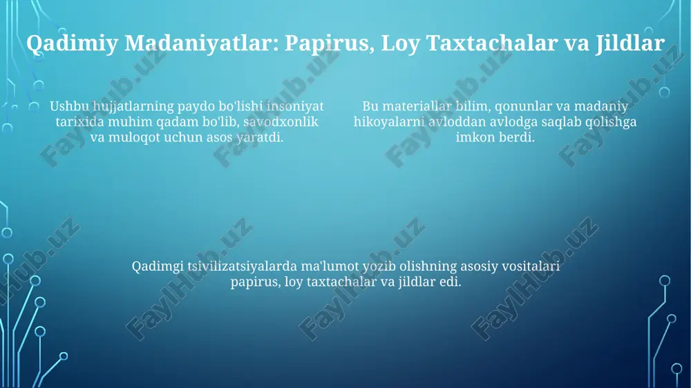 hujjatlarning paydo boʻlishi va tarixi - Page 4