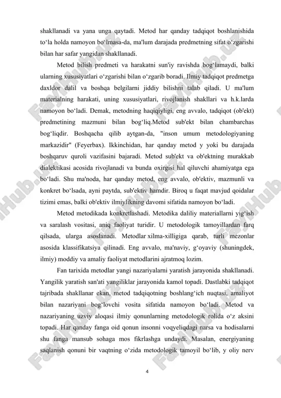 suldir. aslida kundalik hayotimizda har sohada, har soniyada undan foydalanamiz. misol uchun, dushanba kuni ertalab ishga borishimiz kerak va bu holatda ishga borish bizning bosh maqsadimiz bo’ladi. yo’lga chiqishdan avval ishga qanday yetib boorish haqida o’ylaymiz, avtobusda boramizmi, taksidami yoki piyoda borganimiz ma’quldir. demak birgina maqsadimizga uchta usulni qo’llash mumkin bo’ladi. asosiy maqsadning kichik qismlari ham borki, buni yuqoridagi misol vositasida ko’rishimiz mumkin. ishga tezroq borishimiz zarurmi, yo’l haqi qimmatga tushmasligi kerakmi yoki bosib o’tiladigan yo’l sog’ligimizga foydali bo’lsinmi? demak, maqsadga ko’ra eng kerakli va to’g’ri usulni tanlashimiz lozim bo’ladi. chet tillarni o’qitishda ham, yuqoridagi misol kabi maqsadga ko’ra turli metodlar asosida dars jarayonlari olib boriladi. o’qituvchining metod salohiyati qanchalik kuchli va yuqori bo’lsa ya’ni maqsadni to’gri qo’yib unga mos metodni qo’llay olsa, dars maqsadi albatta amalga oshadi va o’quvchilar darsda o’rgangan bilimlaridan, unda orttirgan yangi ko’nikma va malakalardan mamnun bo’ladilar. chet tilini o’qitish va o’rganish uchun ko’p soatli dars …