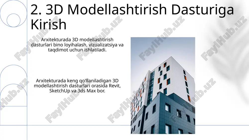 arxitekturada 3d modellashtiruvchi dasturlar - Page 4