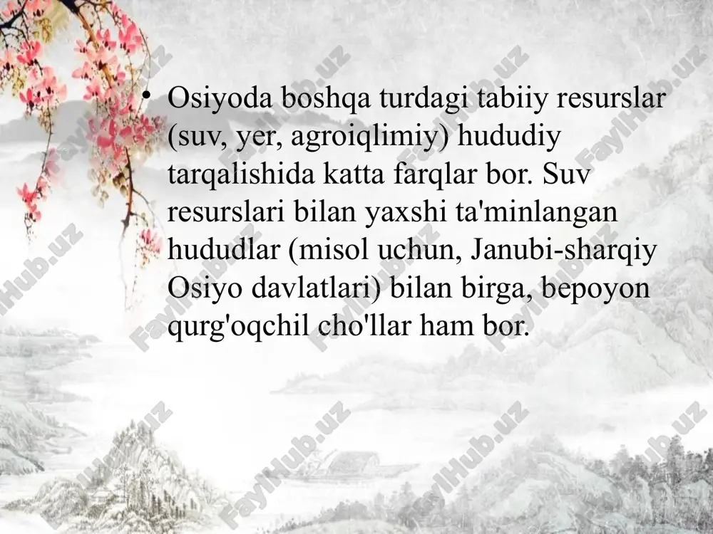 osiyomamlakatlari tabiiy sharoiti va resurslari vaaholisi - Page 4