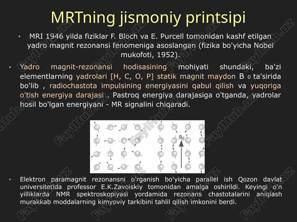 va tomogrammalarning eng yaxshi sifati nafasni ushlab turish tomografiyasi bilan erishiladi (odatda 1 puls ketma-ketligi uchun taxminan 20 soniya). mri qorin bo'shlig'i va retroperitoneal bo'shliqning parenximal a'zolarining shakllanishini differentsial diagnostika qilish uchun tanlangan usul bo'lib, yod o'z ichiga olgan kontrast moddalarni tomir ichiga yuborish bilan ktni o'tkazish mumkin bo'lmaganda. qorin bo'shlig'ining mri hozirgi vaqtda mri jigarning metastatik shikastlanishi (ayniqsa, gepatotropik mr kontrast vositalaridan foydalanganda), gemangioma, gepatotsellyulyar karsinoma, jigar adenomalari, fokal yog'li infiltratsiya, buyrak usti hosilalari (hujayra ichidagi yog'larning mavjudligiga yuqori sezgir bo'lgan maxsus protokollar yordamida) uchun eng informatsion usuldir. adenomalarda). qorin bo'shlig'i a'zolarining mriga ajoyib qo'shimcha - bu kontrastli bo'lmagan magnit-rezonans xolangiopankreatikografiya (mrcp), bu faqat erkin suyuqlikdan (safro) yorqin signal olish imkonini beradi va diagnostik endoskopik retrograd xolangiopankreatikografiyaga (ercp) noinvaziv alternativ hisoblanadi. asoratlarning yuqori darajasi bilan bog'liq. mrcp o't yo'llarining anomaliyalari va strikturalari, sklerozan xolangit va xoledoxolitiazni tashxislashda muvaffaqiyatli qo'llaniladi. qorin bo'shlig'ining mri t1 vaznli tasvir jigarning o'ng bo'lagi jigarning …