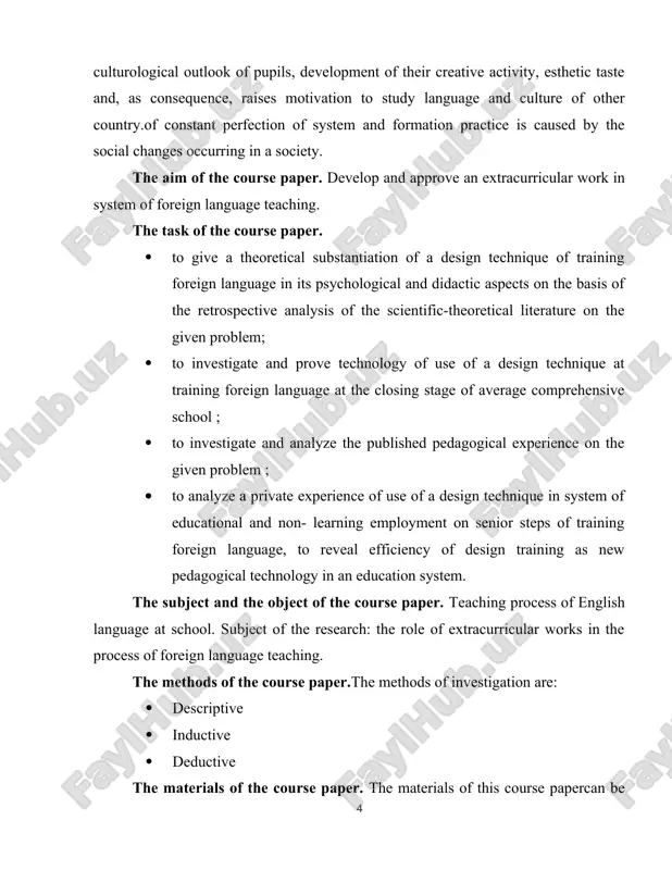 , habits and the abilities got at lessons foreign language;of outlook of pupils;of their creative abilities, independence, esthetic tastes; and respect for people of the native land and the country, which language is studied.account of psychology-pedagogical features of training foreign language at different levels is the important factor of successful performance of these problems. the knowledge of properties of the person of this or that age gives the chance to define correctly the maintenance and the form of extracurricular activity on foreign language. school pupils aspire to an all-around development of the person, profound mastering of knowledge. at this age the scientific outlook is formed, social activity increases, interest to problems of human mutual relations increases, hobbies become versatile, and the self-appraisal of the abilities decreases. the great value for young men gets dialogue with the contemporaries. dialogue for them - an integral part of their life, an information channel …