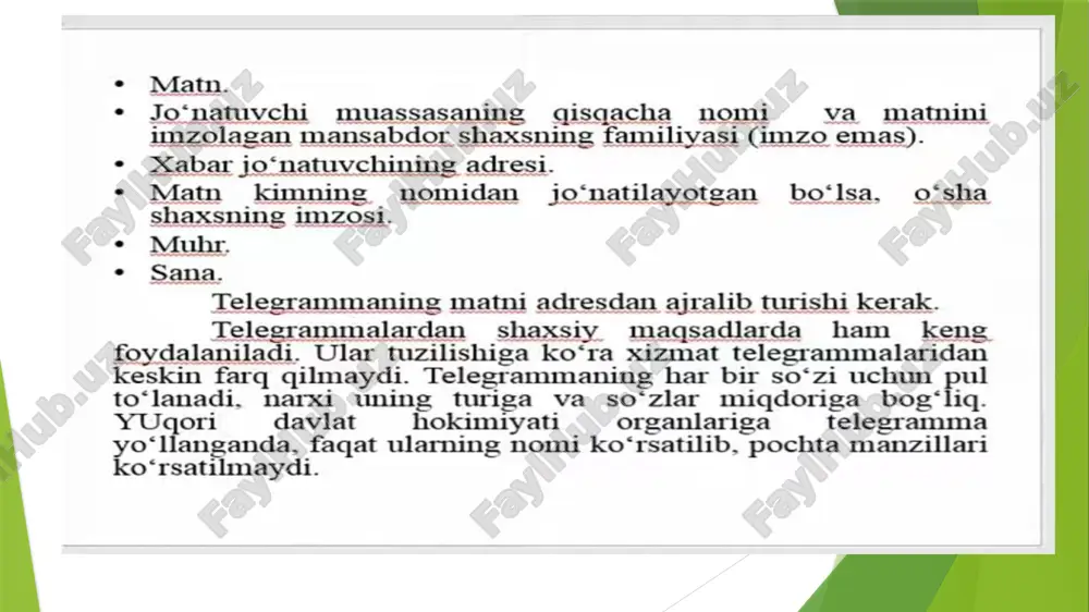 telegramma, telefonogramma va pochta junatmalari - Page 4