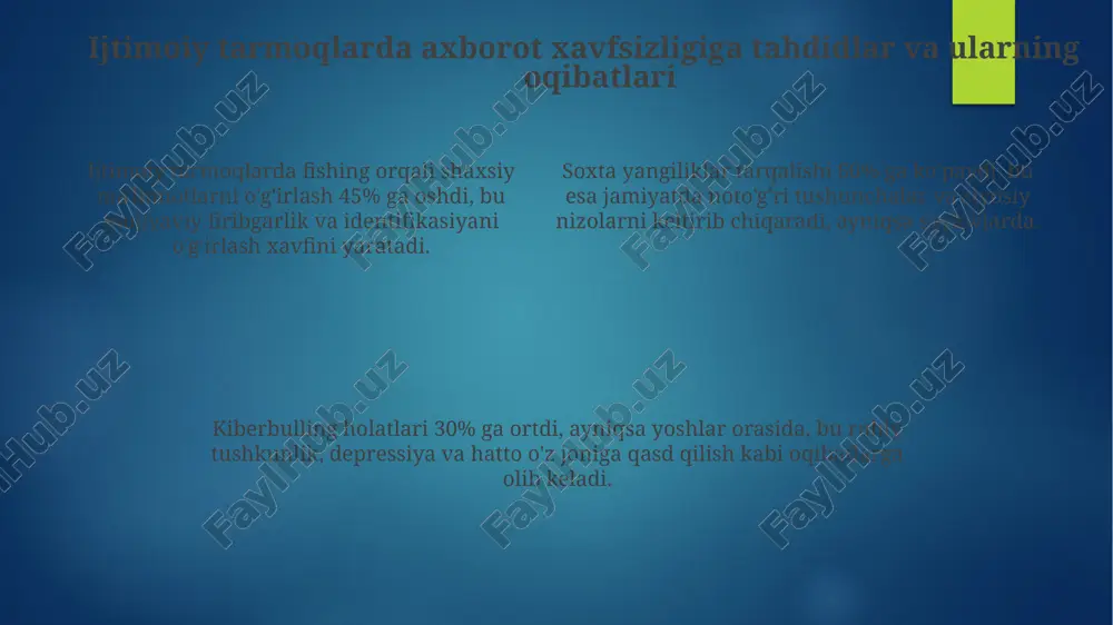ijtimoiy tarmoqlarda axborot xurujlari va tahdidlar - Page 4