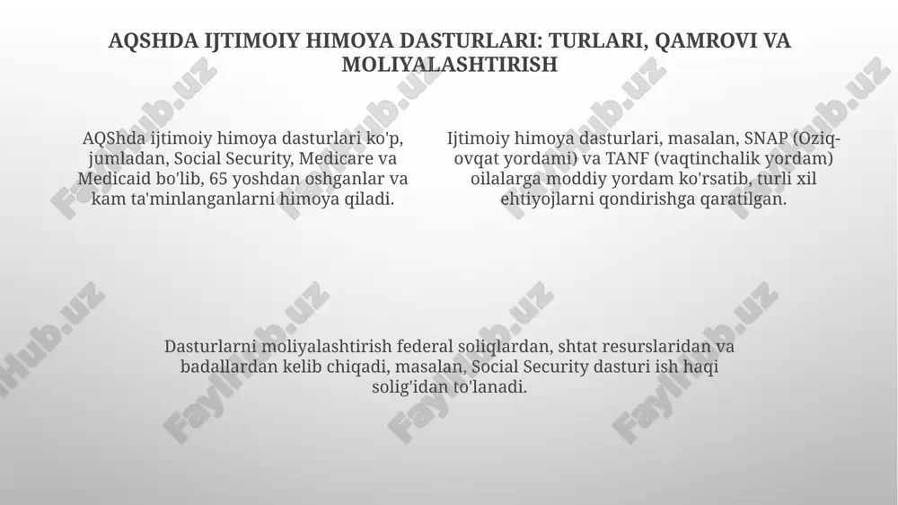 aqsh aholisini ijtimoiy himoya tizimi - Page 4