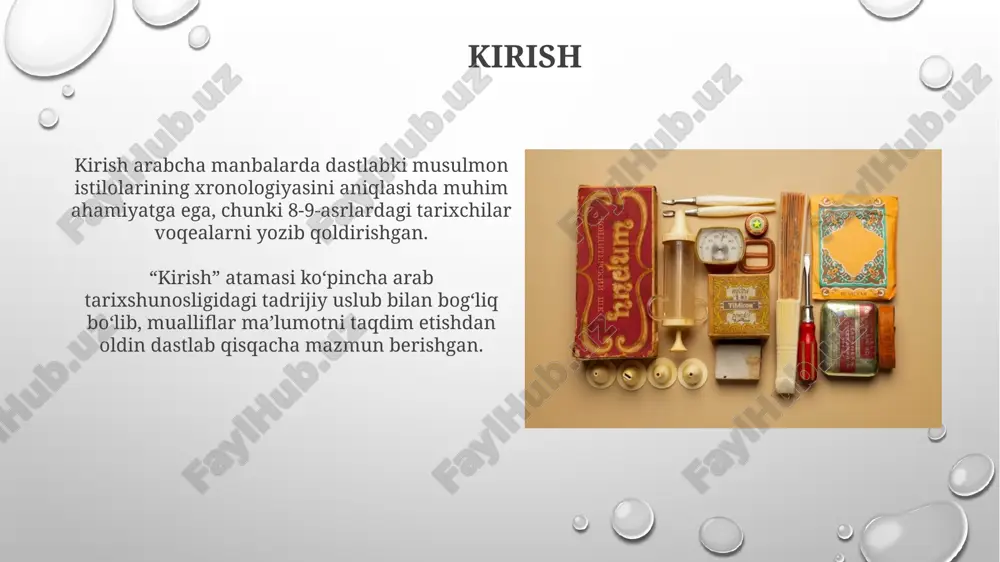 tlar bazalaridan keng foydalanish kuzatilmoqda. akademik nashrlarda arab yozma merosining 19-20-asrlarga oid tahlili keng tarqalgan bo'lib, unda siyosiy, ijtimoiy va madaniy o'zgarishlar chuqur o'rganilgan. xulosa xulosa “al-jomi’ as-sahih”ning muxtasar shakli boʻlib, unda 7563 ta hadisdan 2072 tasini tanlab olgan, takroriylikni bartaraf etgan holda ixchamlashtirilgan. “xulosa”da imom buxoriy hadislarni sanadlari bilan emas, balki faqat matnlari bilan keltirgan, bu esa matnlarning oʻziga eʼtiborni kuchaytiradi hamda oʻrganishni osonlashtiradi. e'tiboringiz uchun rahmat image3.png image4.jpg image5.jpg image6.jpg image7.jpg image8.jpg image9.jpg image10.jpg image11.jpg image12.jpg image13.jpg image14.jpg image15.jpg image16.jpg image17.jpg image18.jpg image19.jpg image20.jpg image1.png