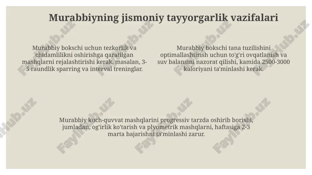 boksbo'yicha murabbiytayyorlashning vazifalari - Page 4