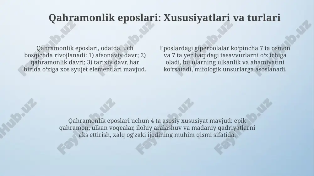 epik asarlar: ta'rifi va mohiyati - Page 4