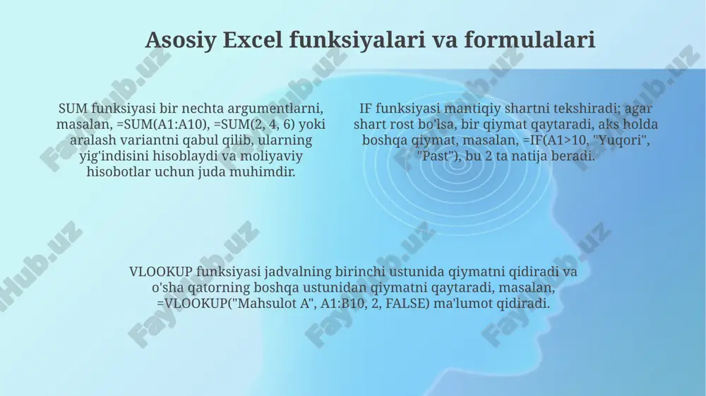 excelda funksiyalar va formulalar bilan ishlash - Page 4