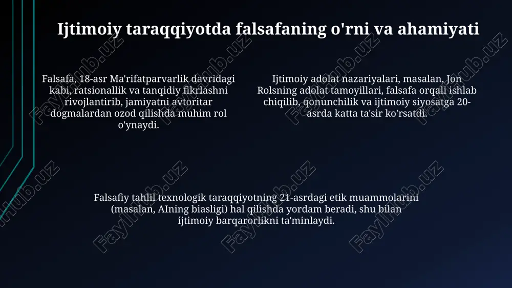 falsafaning mohiyati va jamiyat ta'raqqiyoitidagi roli - Page 4