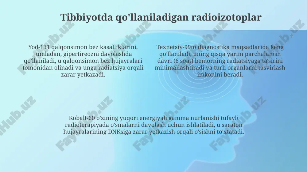 yadro kimyosining tibbiyotdagi o'rni - Page 4