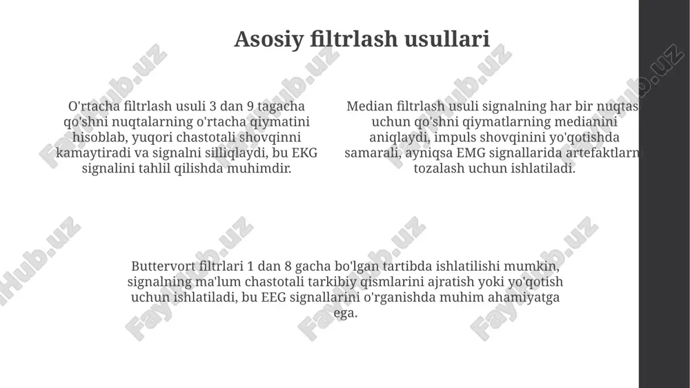 tibbiy signallarda filtrlash usullari - Page 4
