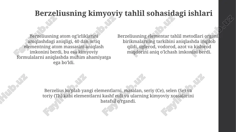 lompnosovning faoliyati, labaratoriyasi.berseliusning kimyo analiz sohasidagi ishlari - Page 4
