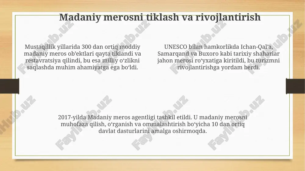 mustaqillik davrida oʻzbekistondagi maʼnaviy va madaniy rivojlanish - Page 4