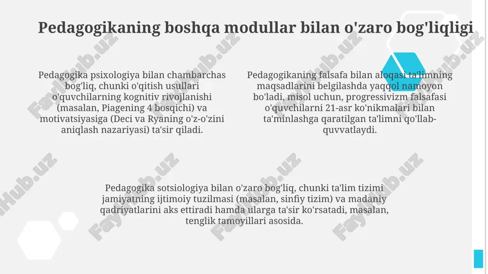 pedagogika modulining tarmoqlari - Page 4