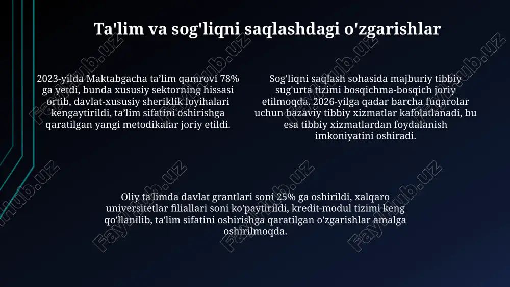 ijtimoiy sohada amalga oshirilayotgan islohotlar - Page 4