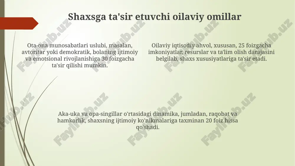 oila tarbiyasi va uning shaxs kamolotidagi o'rni - Page 4