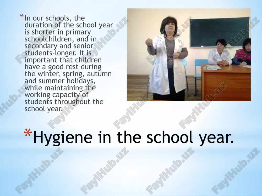 in accordance with the norms and rules of construction for the design of secondary schools. currently, in the construction of school buildings there are 44 class schools, 2 autonomous schools and a common center that combines sports, cultural, public and service buildings. when choosing the location and type of school, the scope of service is the main criterion, the scope of service of the school should take into account the age and climatic characteristics of the district, ensuring the arrival of children in the school in the piu hygienic assessment of the ventilation of classrooms and classrooms to improve the chemical composition and physical properties of the air of epic buildings, ventilation attachment is used by ventilation. bunda is a natural and artificial ventilation discrepancy. natural ventilation is a picture of what is called natural ventilation, in which the unchanged external air enters the room through holes in the building …
