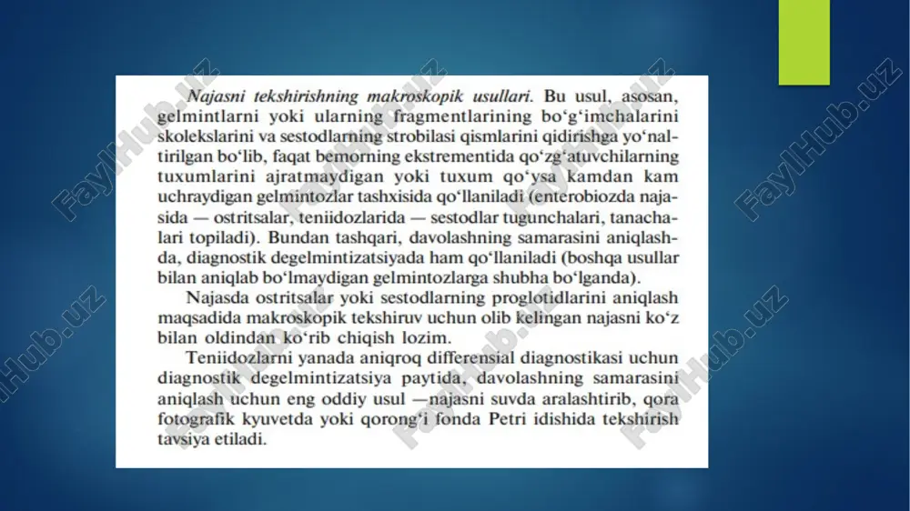 parazitar kasalliklarning dizgnostika usullari - Page 4