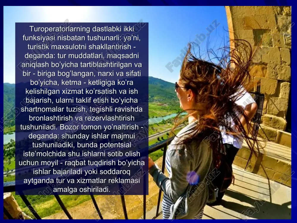 turizmda turoperatorlik faoliyatini rivojlantirish - Page 4