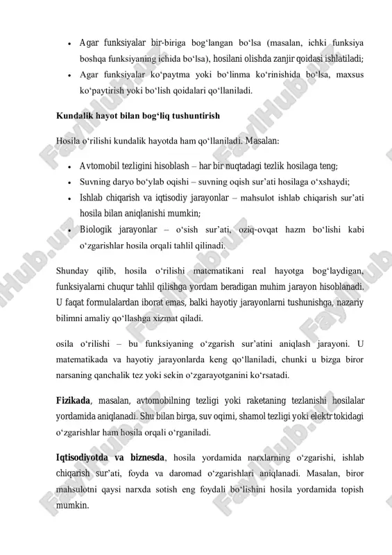 hosila o'rilishlarni o'ziga xos xususiyatlari - Page 4
