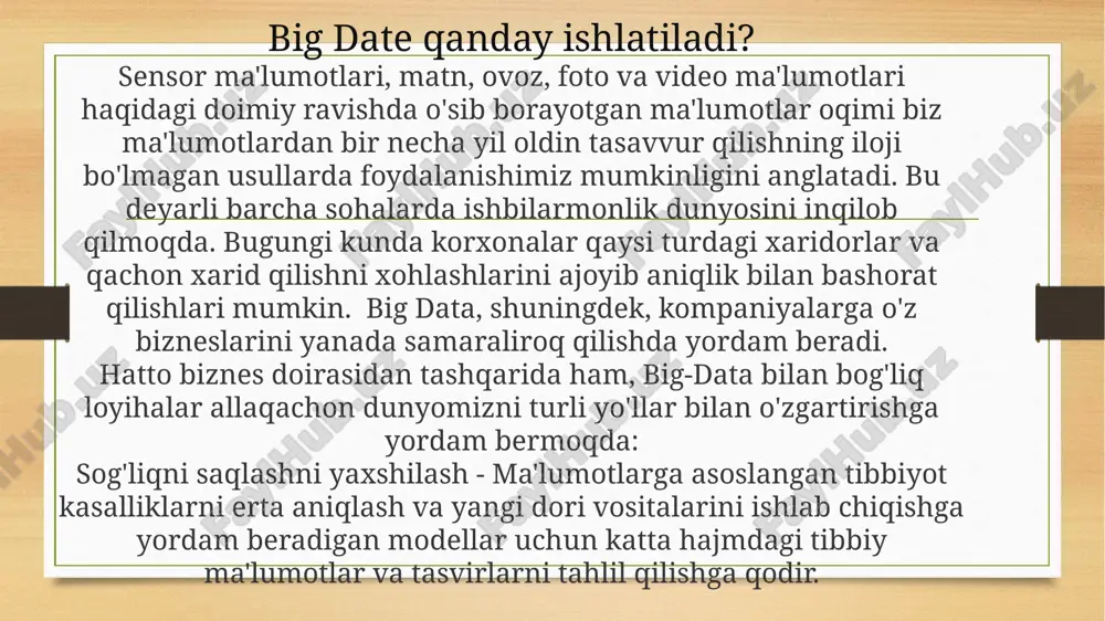 zamonaviy biznesdagi bigdata xususiyatlari va roli. - Page 4