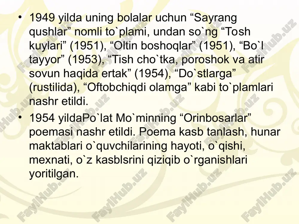 po’lat mo’min ijodida odob-ahloq mavzusi - Page 4