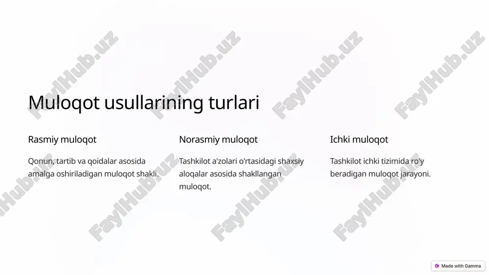 boshqaruvda muloqot usulining afzal va o'ziga xos tomonlari - Page 4
