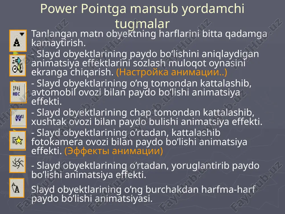 standart shablonlar asosida taqdimotlar yaratish. taqdimot slaydlarini boshqarish - Page 4