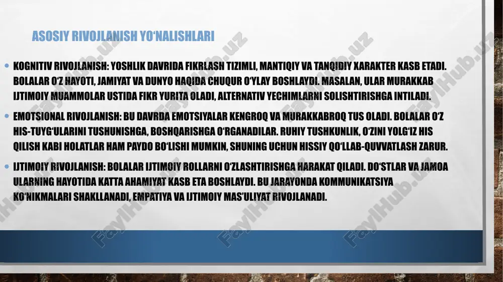 yoshlik davridagi psixik rivojlanish - Page 4