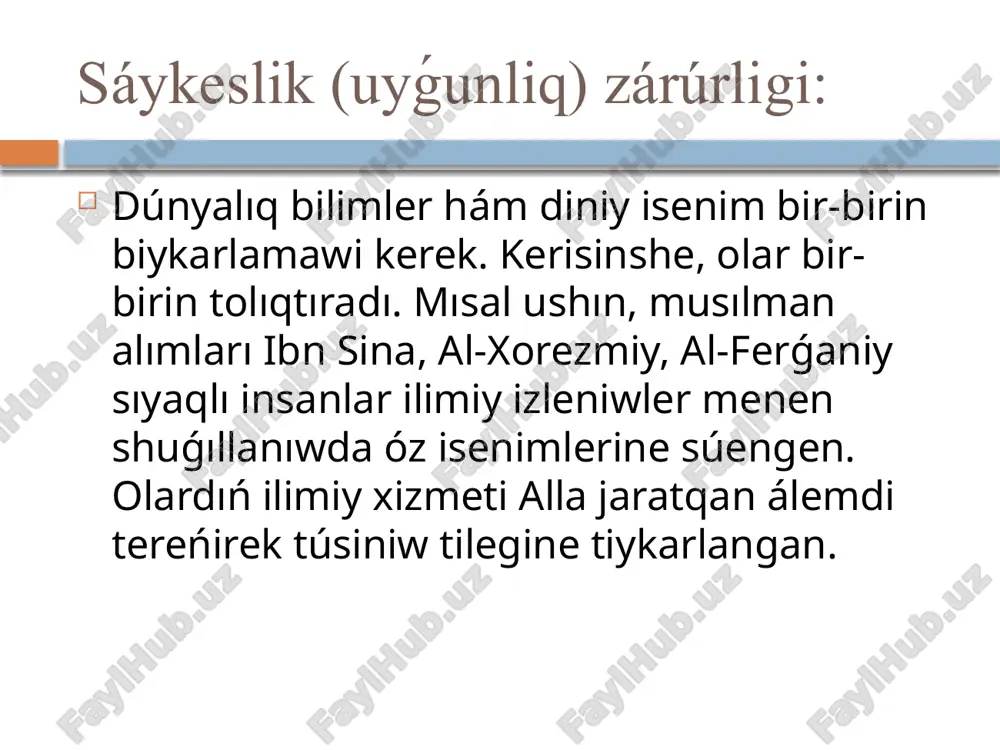 dı ruwxiy jaqtan turaqlı, ádep-ikramlılıq jaqtan turaqlı hám sociallıq jaqtan juwapker shaxsqa aylandıradı. usı tárepten, sociallıq ortalıq - yaǵnıy shańaraq, mektep, jámiet, ǵalaba xabar quralları hám qorshaǵan ortalıq - iyman hám isenimdi bekkemlewde áhmietli faktor bolıp xızmet etedi. shańaraq - iyman tárbiyasınıń dáslepki mektebi bala dáslepki diniy túsiniklerdi áyne shańaraq ortalıǵında aladı. ata-ananıń ibadatqa ámel etiwi, hadal-haramdı ajıratıp beriwi, sabır-taqat, miyrim-shápáát sıyaqlı qádiriyatlarǵa ámel etiwi balada allaǵa isenim hám iymanattı qáliplestiredi. shańaraq aǵzaları arasında miyrim-shápáát hám diniy tárbiya kúshli bolsa, jas áwladta da iyman tamır jayadı. mektep hám bilimlendiriw mákemeleri mekteplerde berilip atırǵan mánawiyat hám aǵartıwshılıq sabaqları, milliy hám diniy qádiriyatlar tiykarındaǵı tárbiya iymandı bekkemleydi. oqıtıwshılar hám tárbiyashılardıń hadal, pák, ádep-ikramlı bolıwı oqıwshılarda unamlı isenimli múnásibetti qáliplestiredi. diniy sawatlılıqtı arttırıw arqalı jaslar nadurıs ideyalarǵa emes, salamat isenimge ie boladı. jámiyet hám sociallıq ortalıq xalıq arasında miyrim-shápáát, saqawat, hadallıq sıyaqlı sociallıq qádiriyatlar bar bolsa, bul ortalıqta jasawshı insanlarda da allaǵa isenim, …