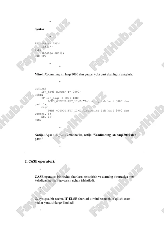 oracle databaseda ma’lumot turlari - Page 4