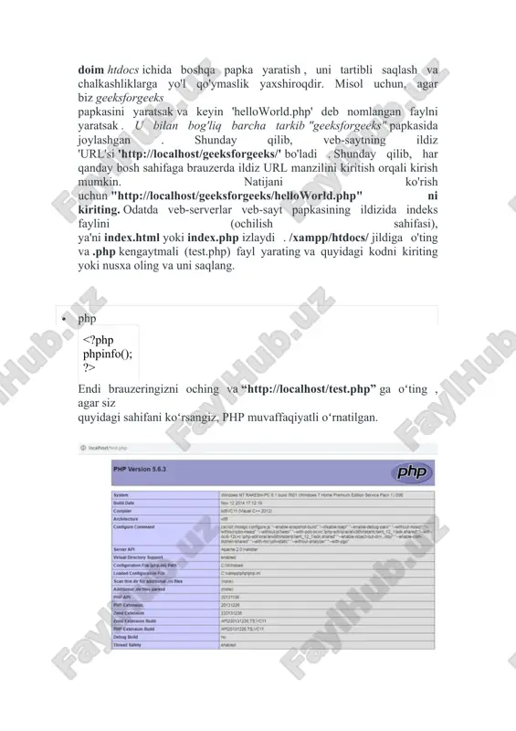 sql servisi xampp tizimini o’rnatish - Page 4