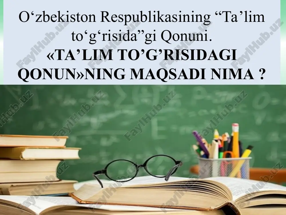 o‘zbekiston respublikasining ta’lim sohasidagi islohotlar - Page 4