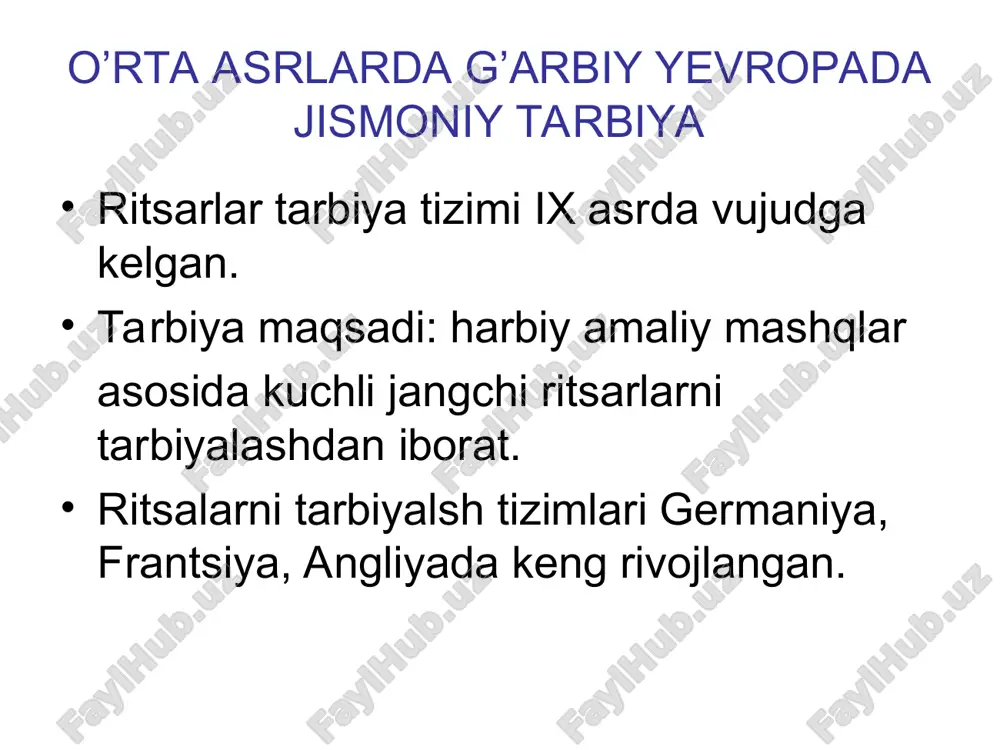 ktabi» maslahatlari: ota-onalar bolalarining sog’ligi, ovqati, kiyimi, kun tartibi haqida g’amho’rlik qilishlari kerak jismoniy mashqlar bilan shug’ullanish haqida: o’yin va jsmoniy mashqlar bilan shug’ullanish bolalarni hayotga va mehnatga tayyorlasi kerak
