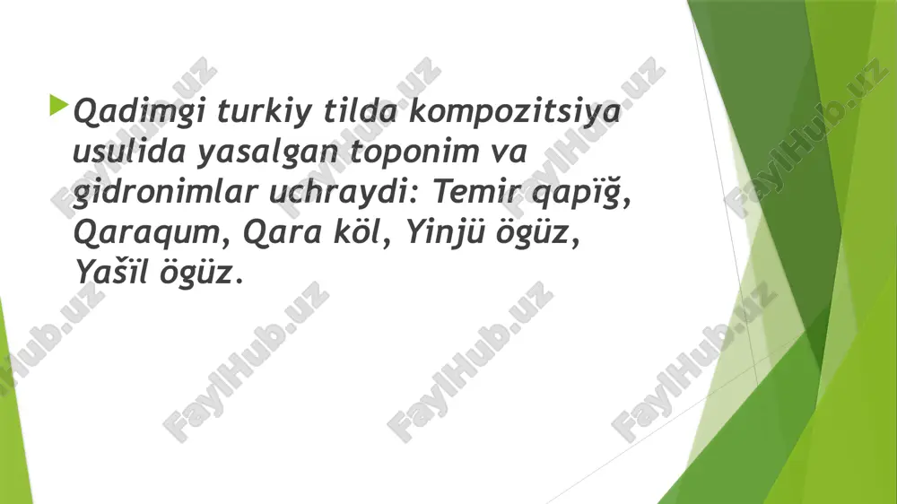 plik, egalik va kelishik qo‘shimchalarini olishi, felning harakat nomi, ravishdosh, sifatdosh funksional shakllari, shuningdek, bu soz turkumining orttirma, majhul darajalari, zamon kategoriyasi, sifat, ravish va yordamchi soz turkumlari hozirgi turkiy tillardan deyarli farq qilmaydi. faqat sonlar struktura jihatidan, turli affikslarning har xil fonetik korinishlarda bolishi bilan oziga xos xususiyatlarga ega. qadimgi turkiy tildagi faol sozlar, soz va shakl yasovchi affikslar davrlar otishi bilan arxaiklashgan, ayrimlari esa hozirgi bazi turkiy tillarda faol ishlatilmoqda. jumladan, qadimgi turkiy tilda keng qollangan tushum kelishigi affiksi –i hozirgi turk tilida ham mavjud. jamiyat tarixiy taraqqiyoti tilning lugat tarkibidagi sozlar, affikslar adabiy shaklga tomon siljib boradi. bu jihat tilning oziga xos qonuniyatlaridandir. har bir tildagi sozlar grammatik belgilari va semantik xususiyatlariga qarab turli guruhlarga bolinadi. shu tarzda ajratilgan guruhlar soz turkumlari sanaladi. turkiy tillar, jumladan, ozbek tilida ham sozlarni turkumlarga ajratishda morfologik belgi, ayniqsa, sozning ma'nosi va sintaktik xususiyatlari asos qilib olinadi. ilm ahli, ayniqsa, til …