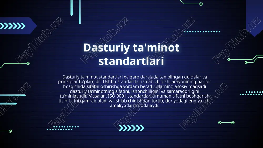 dasturiy ta'minot ishlab chiqish standartlari va sifat boshqaruvi - Page 4