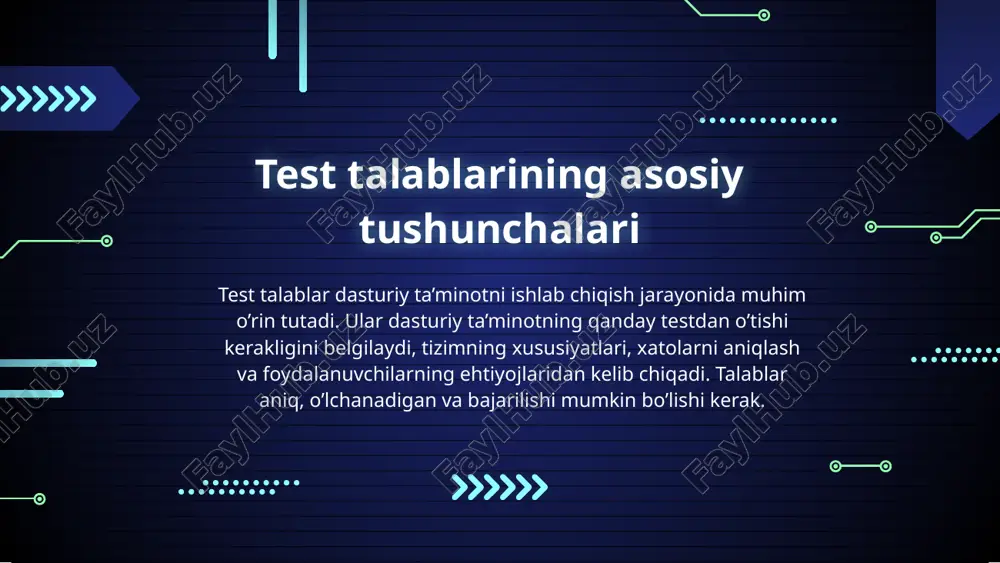 dasturiy ta’minotning test talablarini o’rganish - Page 4