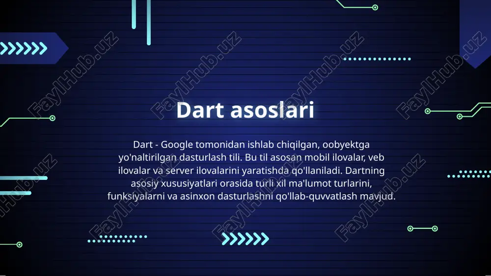 dart dasturlash tili va flutter frameworkidagi mobil ilova ishlab chiqish - Page 4
