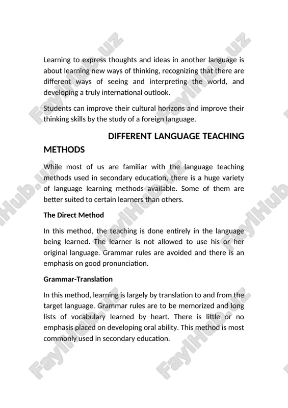 ond languages. there is no correction of mistakes. learning takes place by the students being exposed to language that is comprehensible or made comprehensible to them. experienced, efficient and free for students the benefits of taking an esl course are clear. by improving your english skills you gain better access to education, a better earning potential, a better social life, and even better results from healthcare. at our trade school, we are committed to enhancing our student’s lives, which is why we are proud to offer our esl courses free of charge to our students and to extend that offer to their families. direct method the direct method of teaching, which is sometimes called the natural method, and is often (but not exclusively) used in teaching foreign languages, refrains from using the learners' native language and uses only the target language. it was established in england around 1900 and contrasts …