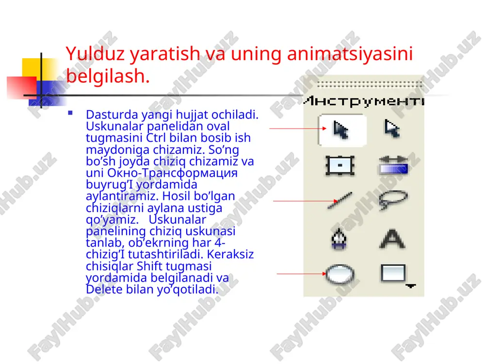 mavzu: macromedia flash texnologiyalarda animatsiyalar xosil qilish - Page 4