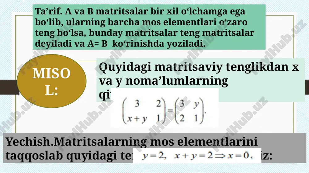 determinantlar nazariyasi elemntlari, determinantlarni hisoblashda tartibni pasaytirish usuli - Page 4
