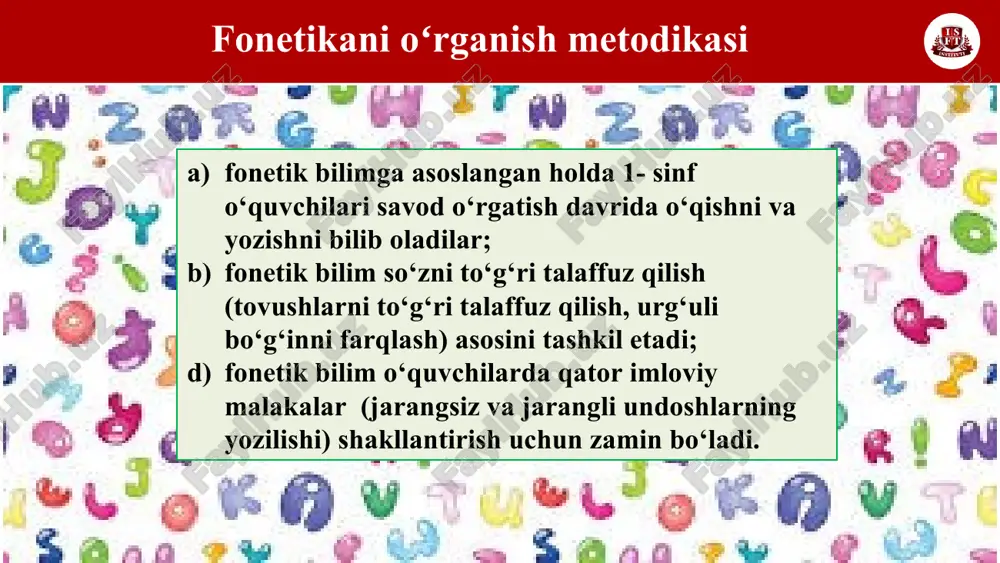 i. toshkent: tdpu. 2009. m.yoʻldoshev. oʻzbek tili praktikumi (1-qism). toshkent: tdpu. 2005 d. lutfullayeva va boshqalar. hozirgi o‘zbek adabiy tili. 2018, toshkent “iqtisod – moliya” internet manzillari 1. www.pedagog.uz 2. www.edu.uz 3. http://ziyonet.uz tavsiya qilingan adabiyotlar: 1. h.jamolxonov. hozirgi o‘zbek adabiy tili. “talqin” nashriyoti, t.: 2005 2. ona tili – millat ruhi telegram guruhi. 3. youtube veb-sayti e’tiboringiz uchun rahmat! untitled-1 untitled-1 untitled-1