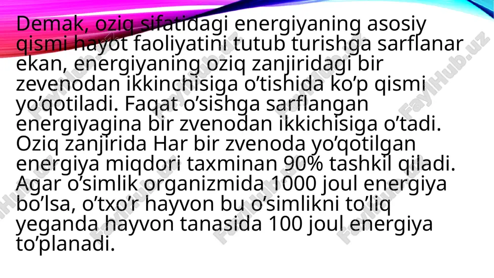 ekosistemada modda va energiya oqimi - Page 4